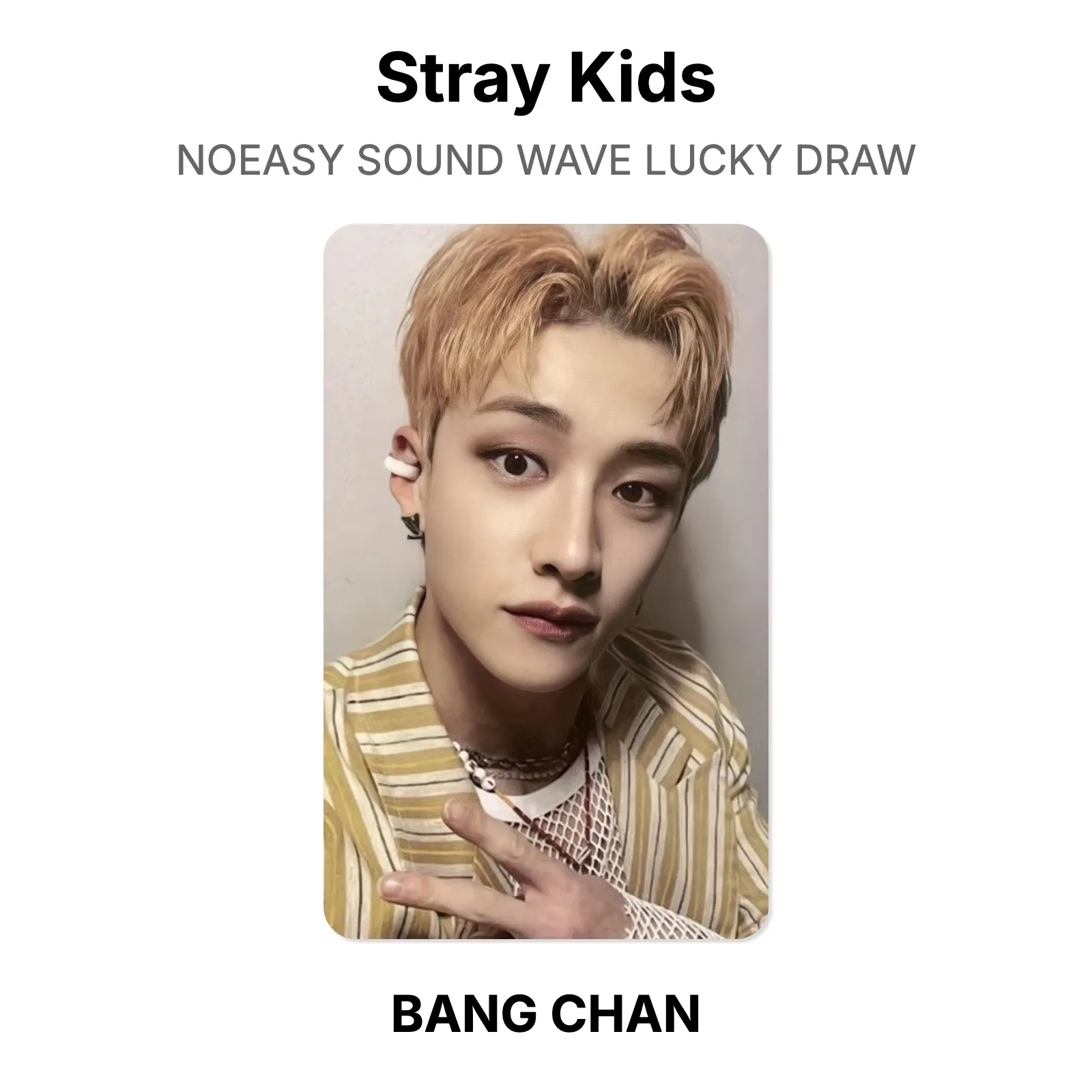 Stray Kids NOEASY SOUND WAVE LUCKY DRAW Official Photocard KPOP