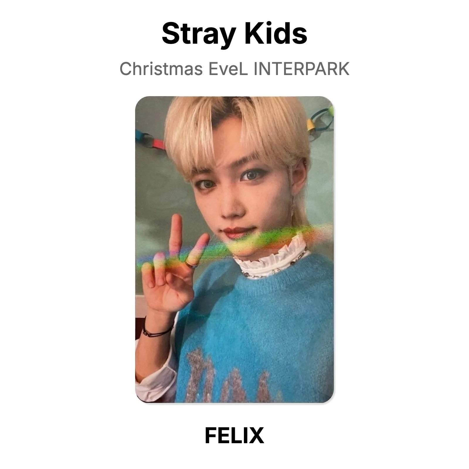 Stray Kids Christmas EveL INTERPARK Official Photocard KPOP