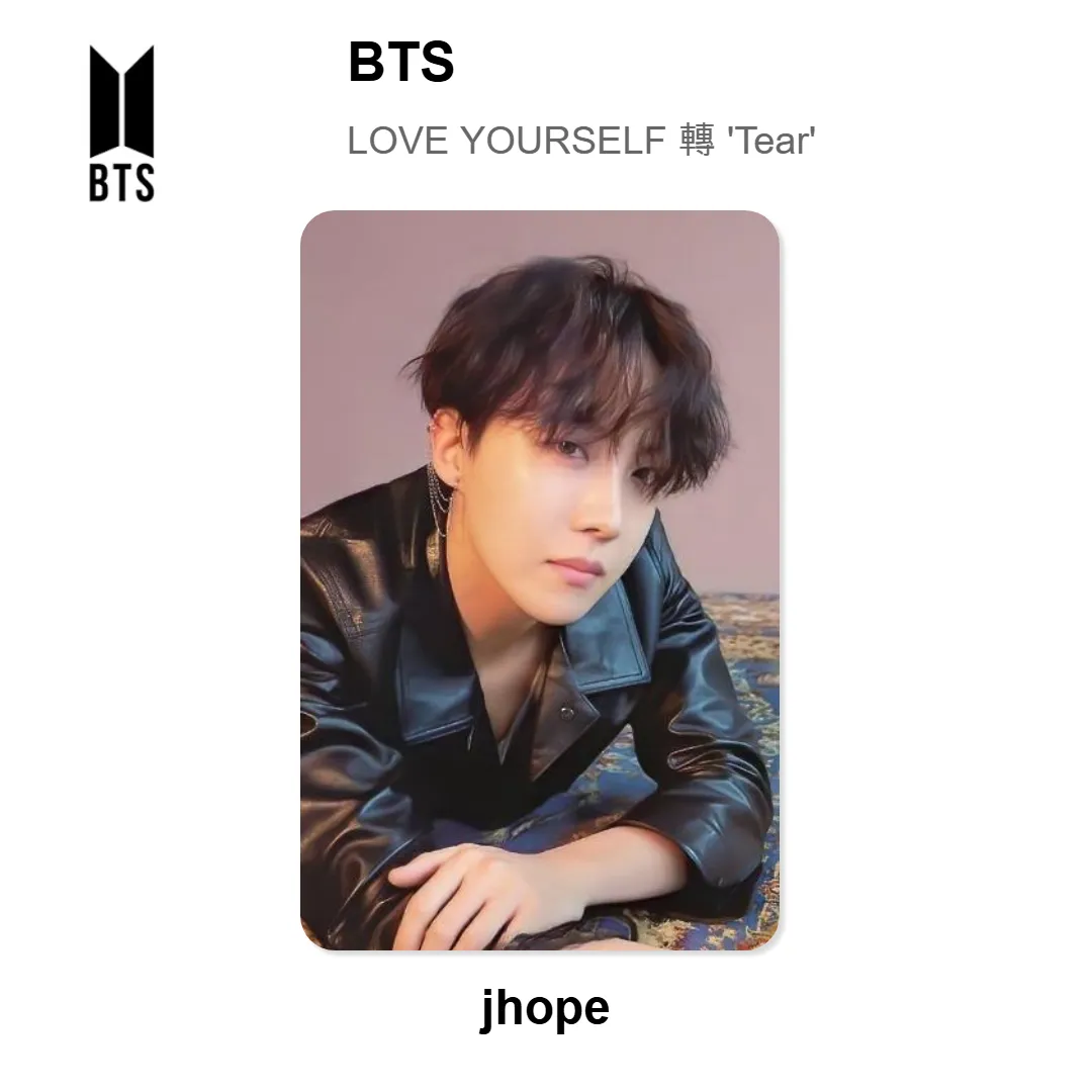 BTS LOVE YOURSELF 轉 ‘Tear’ Official Photocard KPOP Special Gift