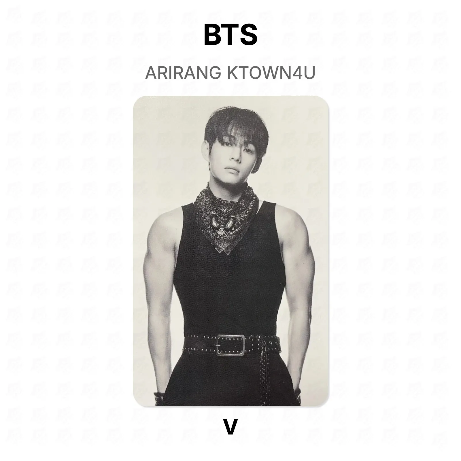 BTS ARIRANG KTOWN4U Official Photocard KPOP Special Gift
