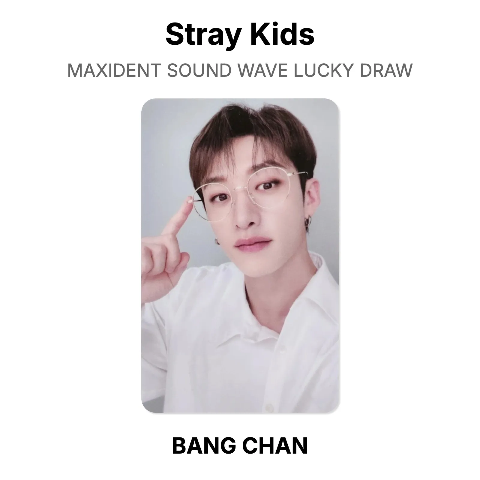 Stray Kids MAXIDENT SOUND WAVE LUCKY DRAW Official Photocard KPOP