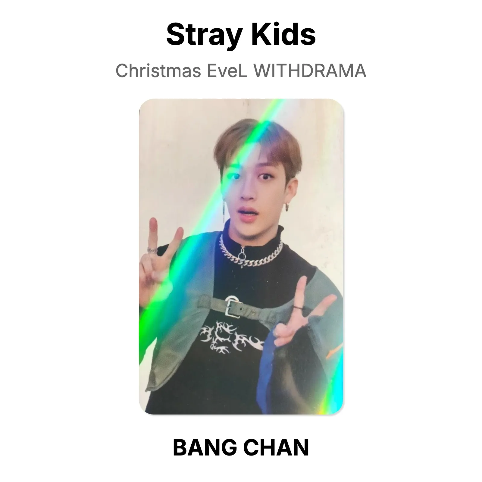 バンチャン ウィズドラマ withdramaトレカ christmasevel Stray Kids Christmas EveL WITHDRAMA Official Photocard KPOP