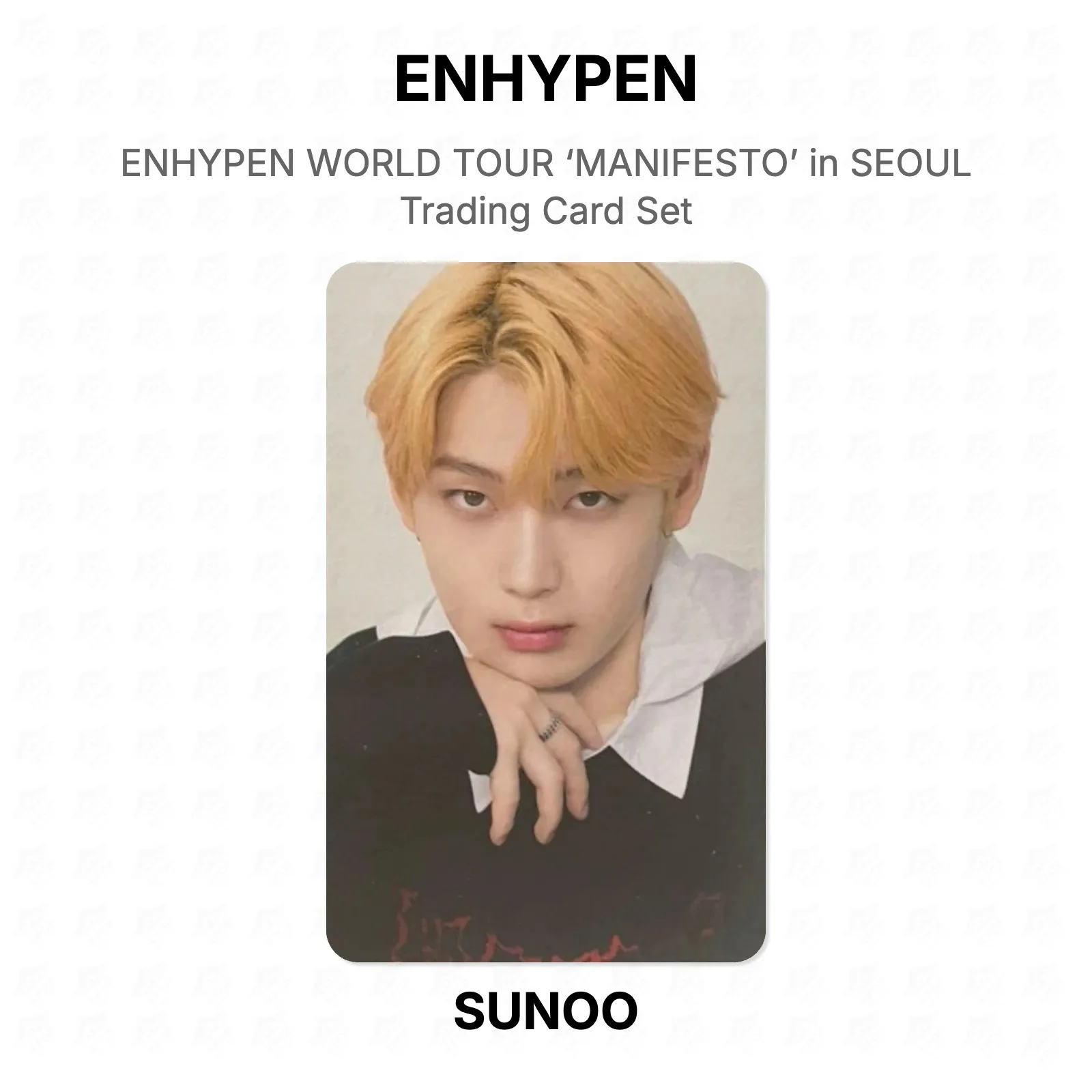 ENHYPEN WORLD TOUR ‘MANIFESTO’ in SEOUL Trading Card Set KPOP Special Gift