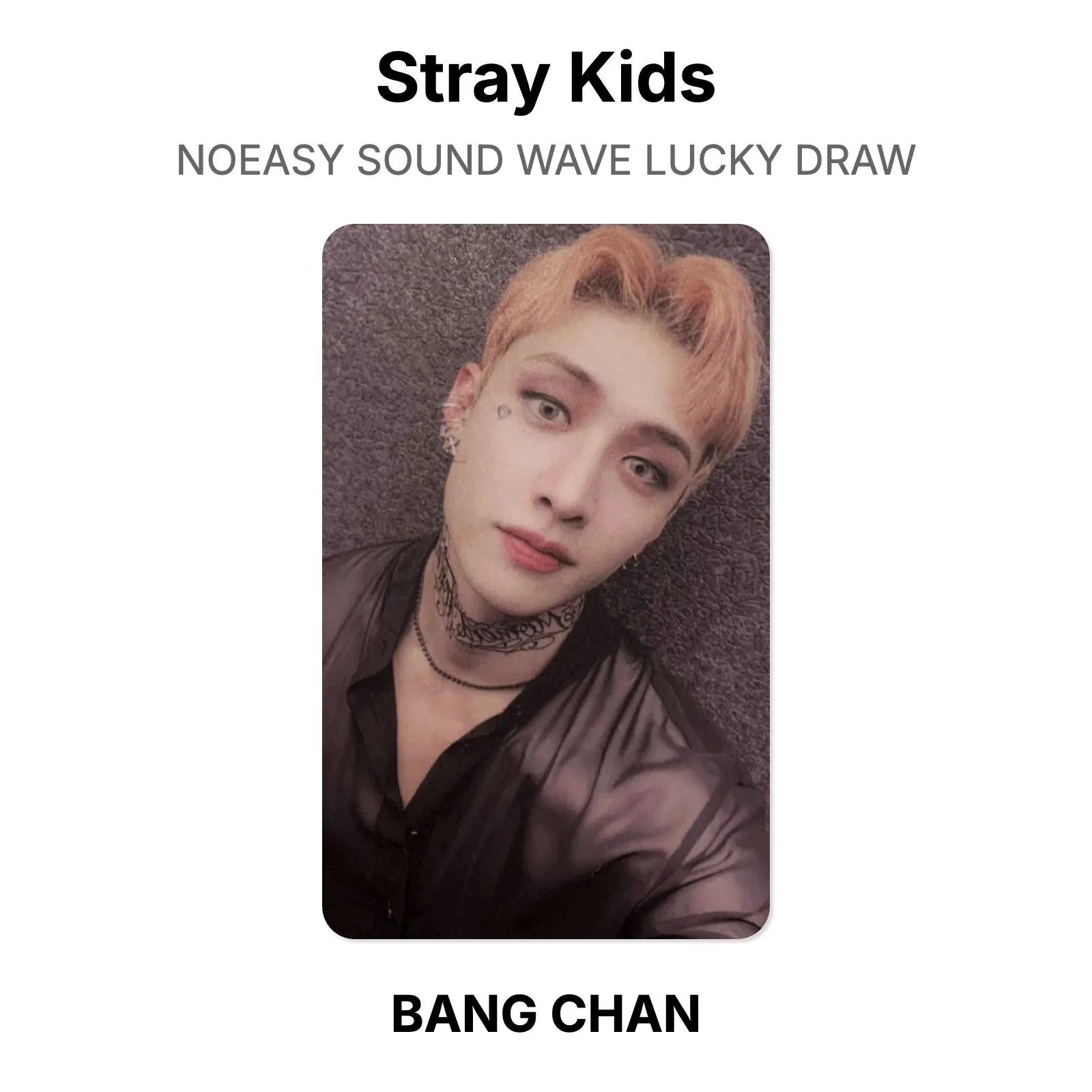 Stray Kids NOEASY SOUND WAVE LUCKY DRAW Official Photocard KPOP