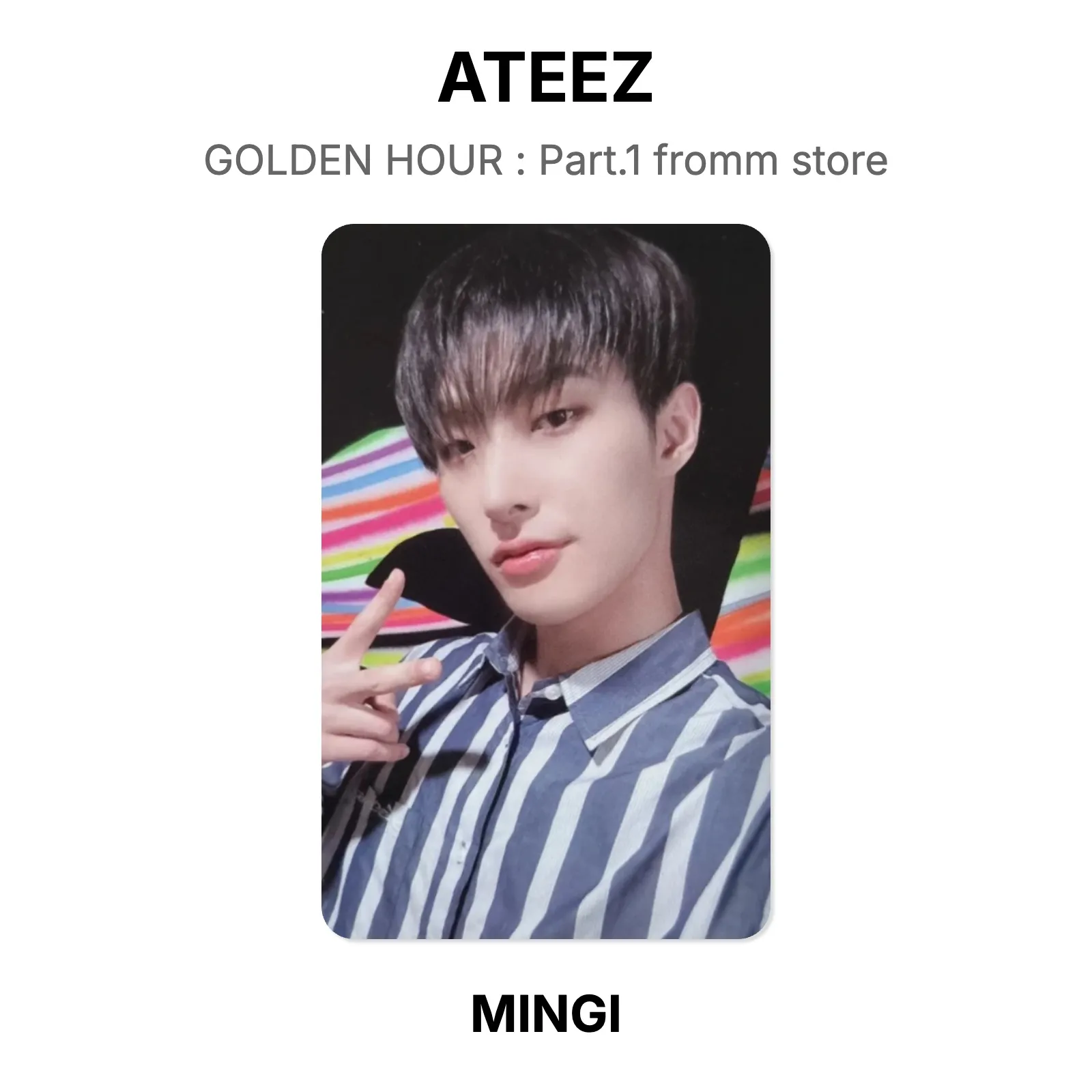 ATEEZ GOLDEN HOUR : Part.1 fromm store Official Photocard KPOP