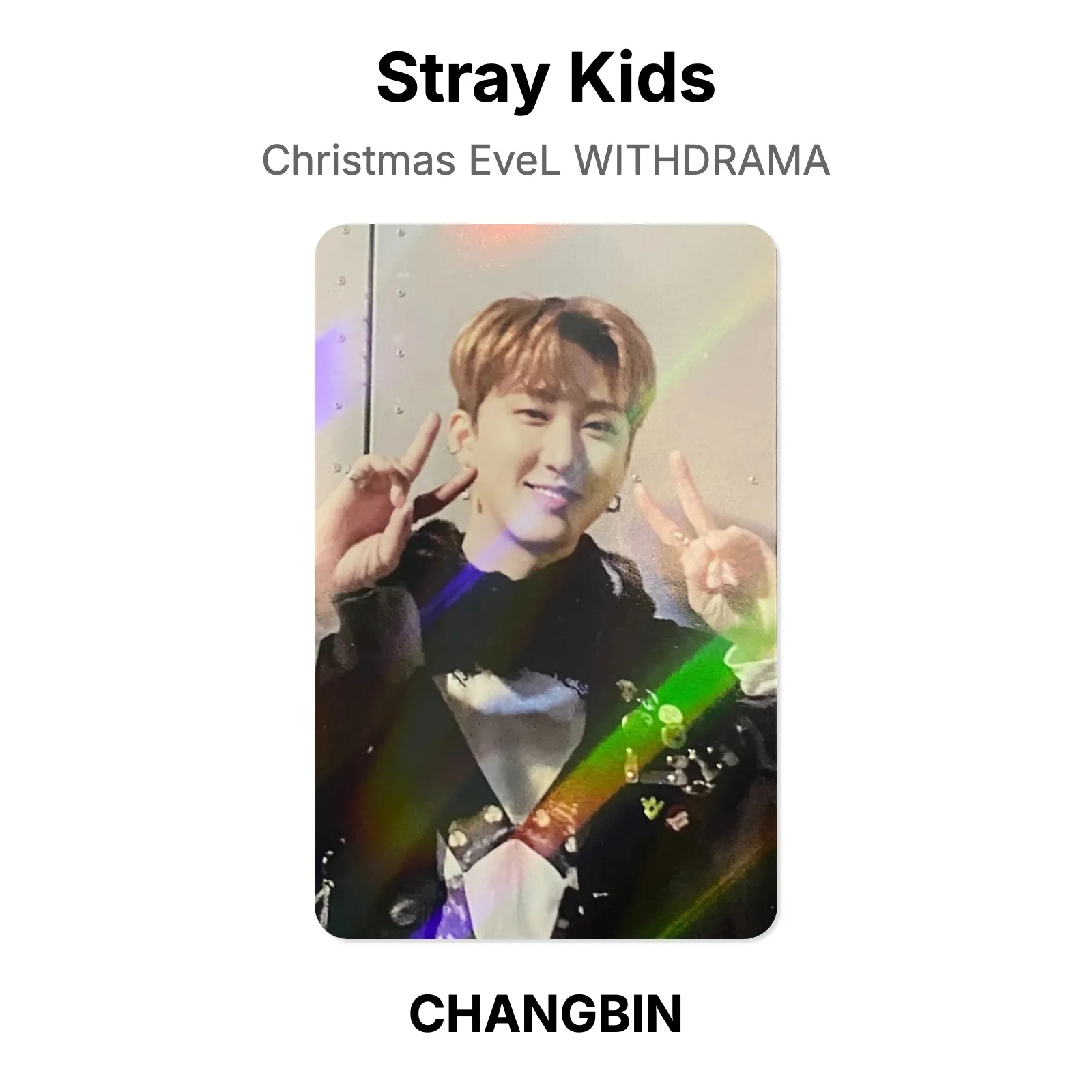 Stray Kids Christmas EveL WITHDRAMA Official Photocard KPOP