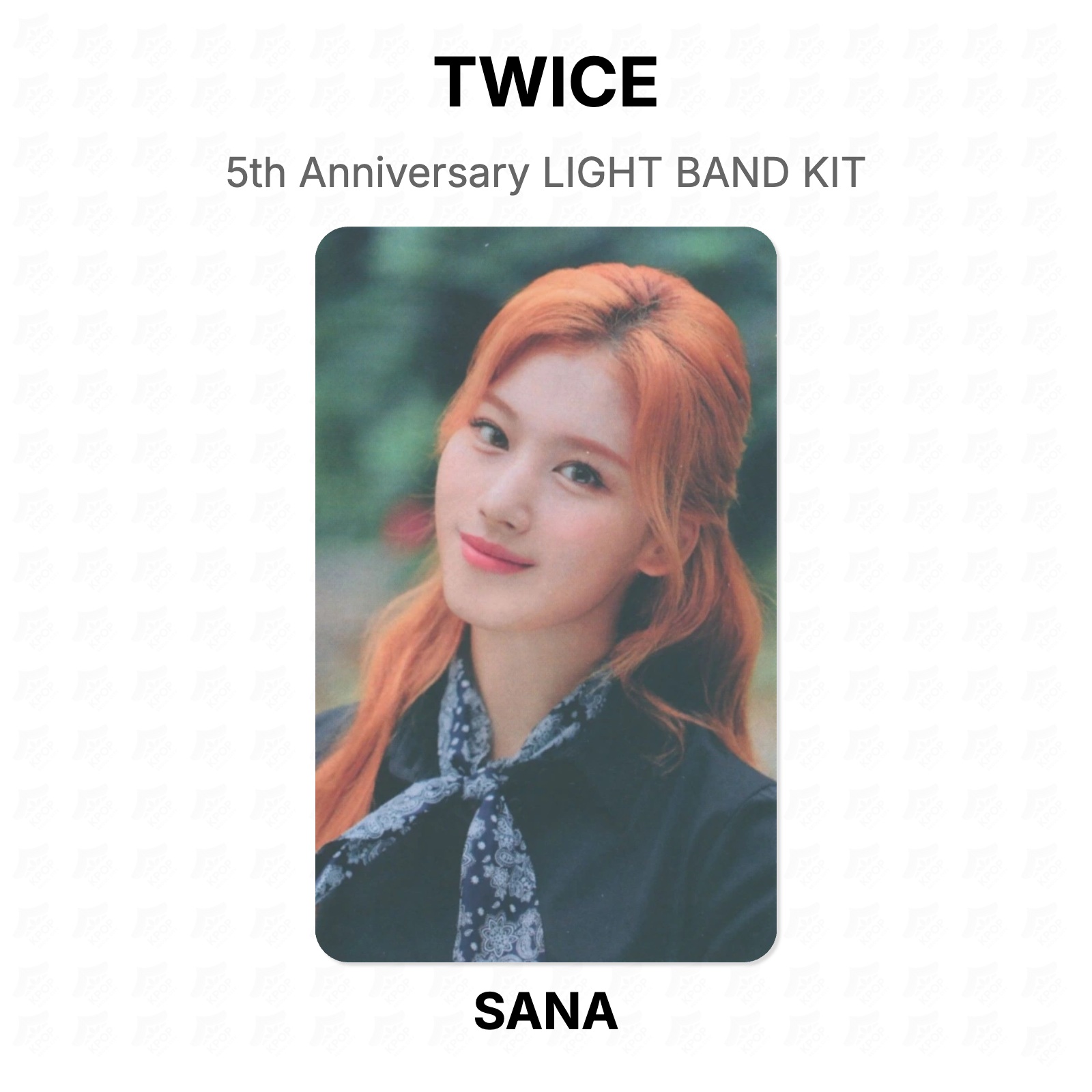 TWICE 5th Anniversary LIGHT BAND KIT Official Photocard KPOP Special Gift