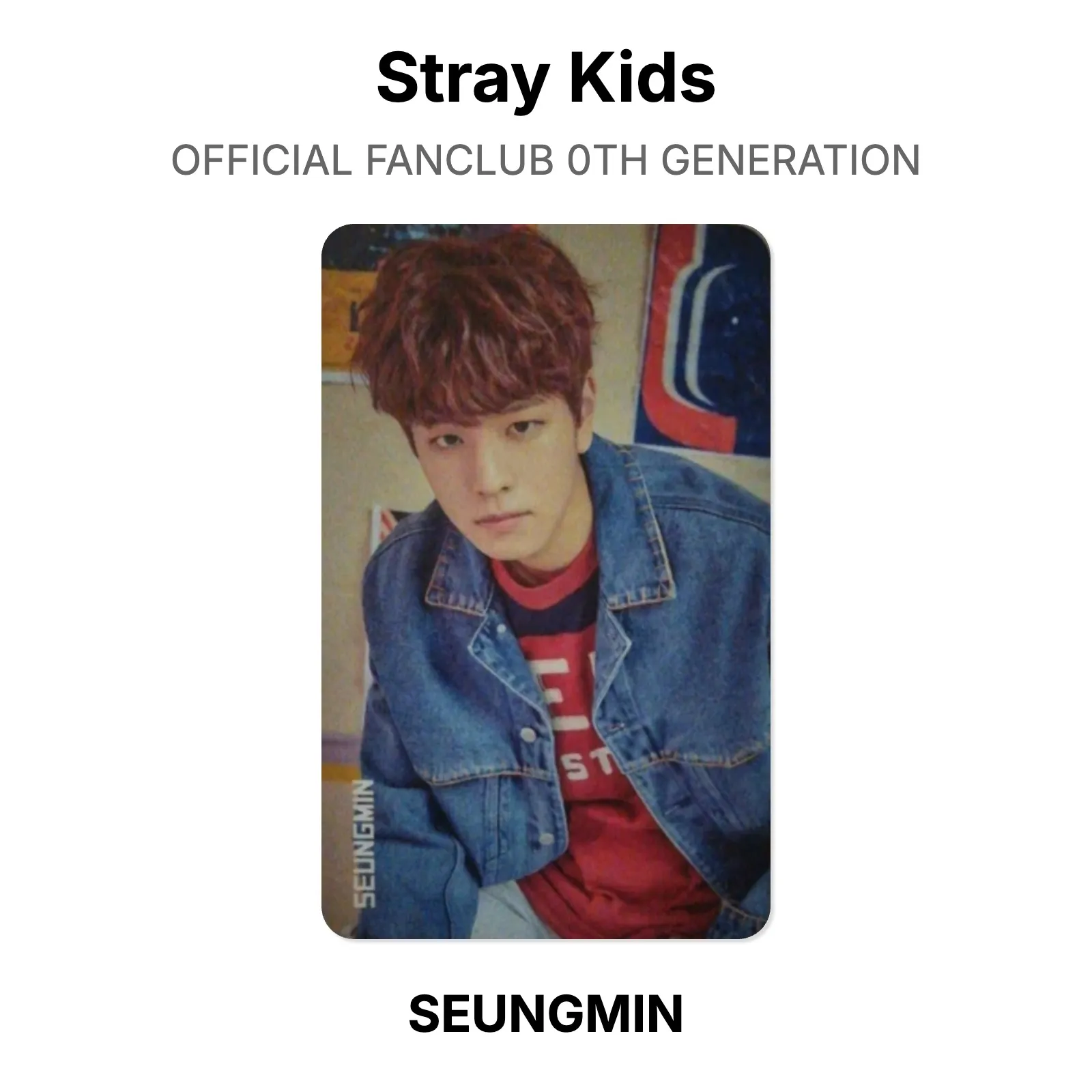 Stray Kids OFFICIAL FANCLUB 0TH GENERATION Photocard KPOP Special