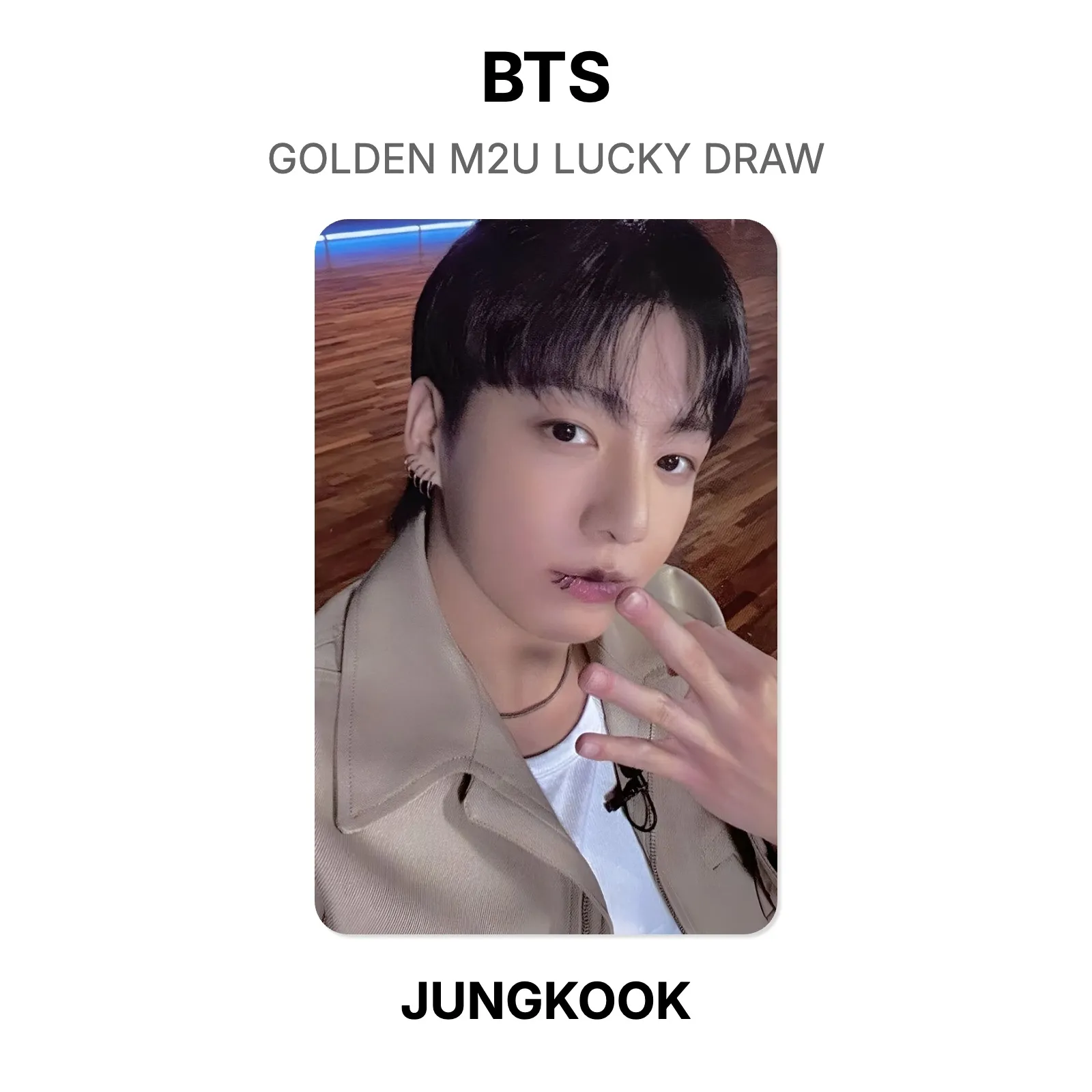 BTS GOLDEN M2U LUCKY DRAW Official Photocard KPOP Special Gift