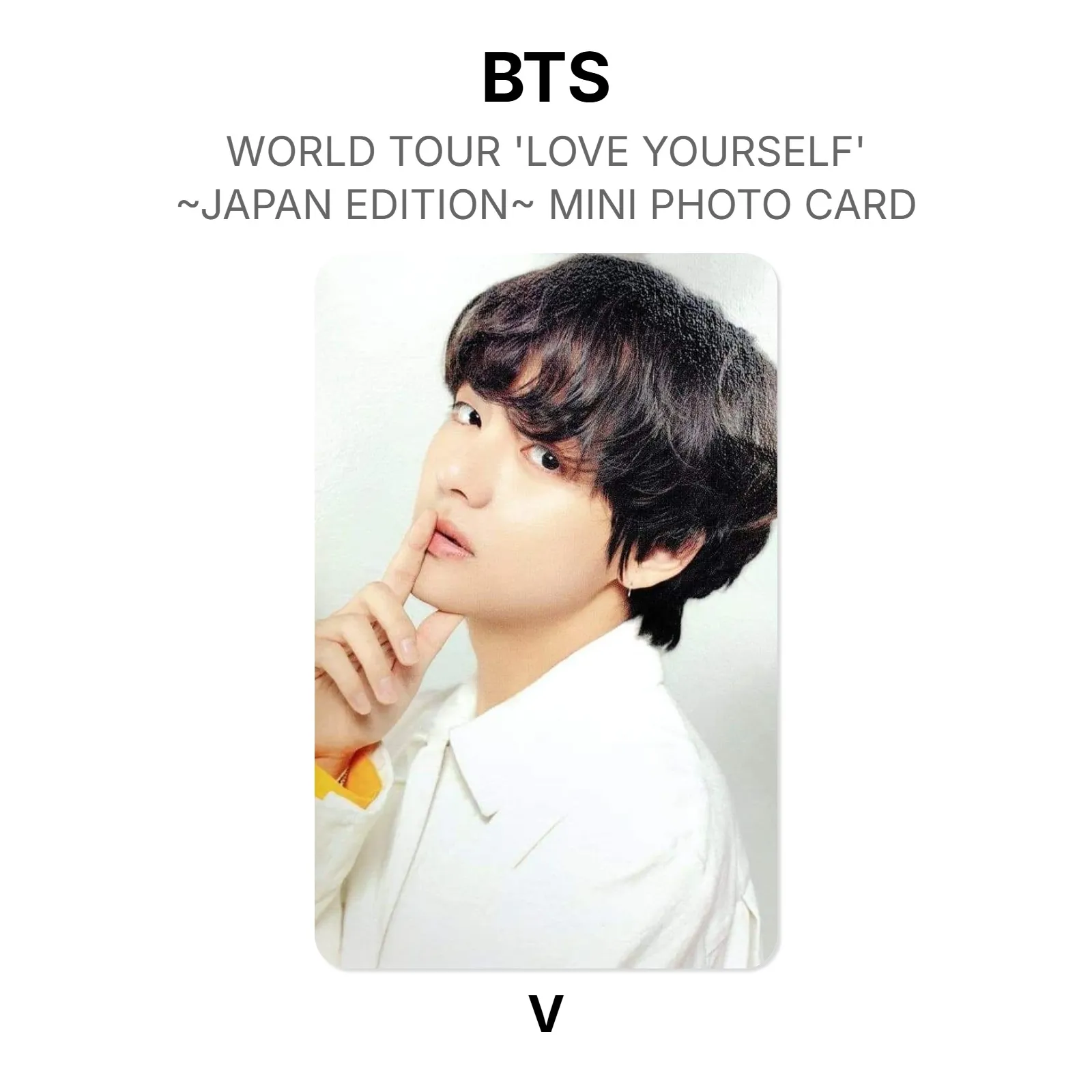 BTS WORLD TOUR ‘LOVE YOURSELF’~JAPAN EDITION~ MINI PHOTO CARD KPOP Special Gift